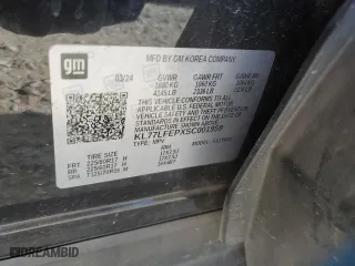 2025 Chevrolet Trax LS with VIN KL77LFEPXSC001959, listed as a Copart auction lot 49246105 with 23,198 mi miles and Salvage Title. Bid and sale history available at carsss.com. Image 13.