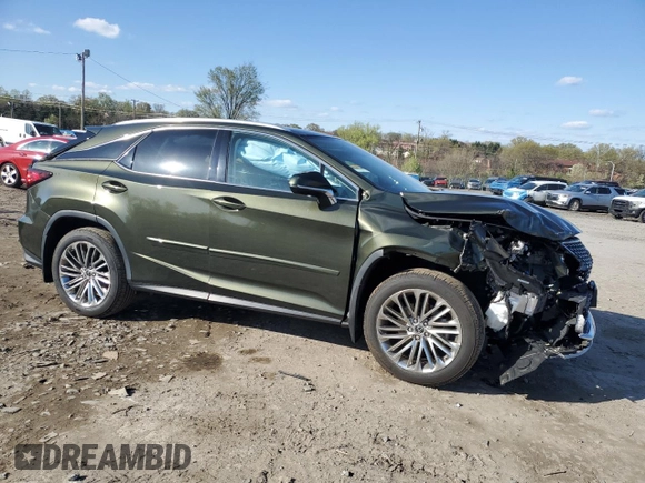 2021 Lexus RX with VIN 2T2HZMDA8MC289428, listed as a Copart auction lot 52121205 with 20,357 mi miles and Salvage Title. Bid and sale history available at carsss.com. Image 4.