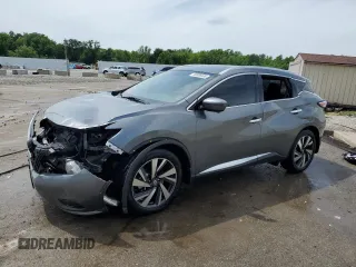 2018 Nissan Murano SV with VIN 5N1AZ2MH1JN151273, listed as a Copart auction lot 59906365 with 74,768 mi miles and Salvage title. Bid and sale history available at DreamBid. Image 1.