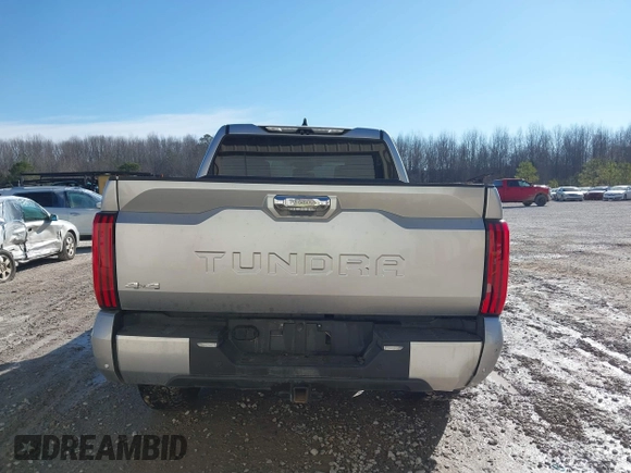 2023 Toyota Tundra Limited with VIN 5TFJA5DB7PX099444, listed as a IAAI auction lot 41654578 with 43,842 mi miles and . Bid and sale history available at DreamBid. Image 16.