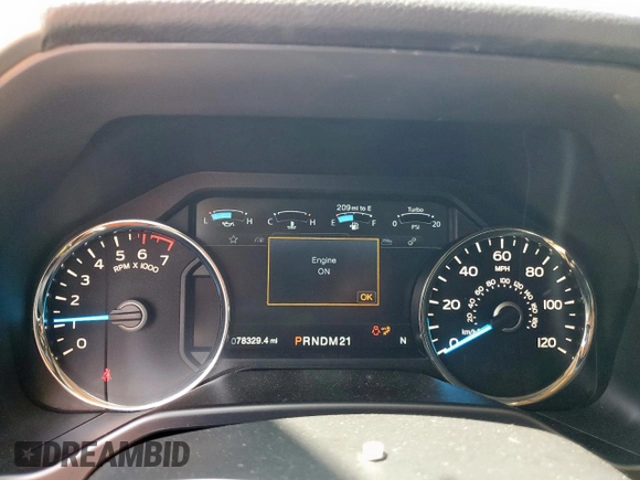 2016 Ford F-150 XL with VIN 1FTEW1CG4GKE41664, listed as a Copart auction lot 57267915 with 78,329 mi miles and Salvage title. Bid and sale history available at DreamBid. Image 9.
