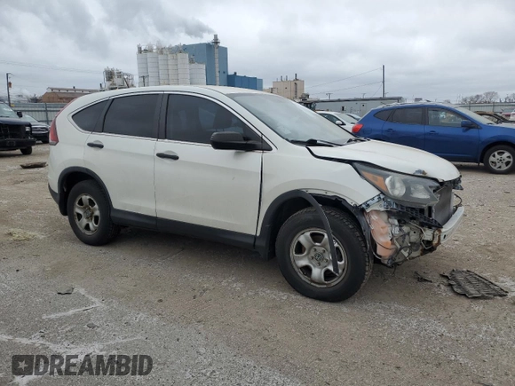 2014 Honda CR-V LX with VIN 5J6RM4H33EL075518, listed as a Copart auction lot 86365234 with 106,164 mi miles and Salvage Title. Bid and sale history available at carsss.com. Image 4.