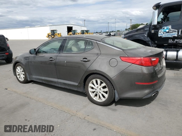 2015 Kia Optima EX with VIN 5XXGN4A70FG400845, listed as a Copart auction lot 54606275 with 144,953 mi miles and Clean Title. Bid and sale history available at carsss.com. Image 2.