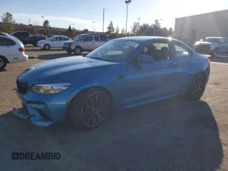 2019 BMW M2 Competition with VIN WBS2U7C52K7D01646, listed as a Copart auction lot 43097434 with 26,312 mi miles. Bid and sale history available at carsss.com. Image 1.
