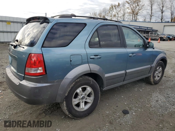 2003 Kia Sorento LX with VIN KNDJC733935030468, listed as a Copart auction lot 76571154 with 151,205 mi miles and Salvage title. Bid and sale history available at DreamBid. Image 3.
