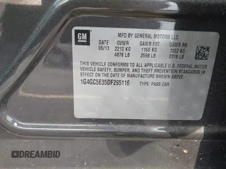 2013 Buick LaCrosse Leather с VIN 1G4GC5E35DF295116, выставлен на аукционе IAAI как лот 42652679 с пробегом 132 218 миль миль и . История ставок и продаж доступна на DreamBid. Изображение 9.