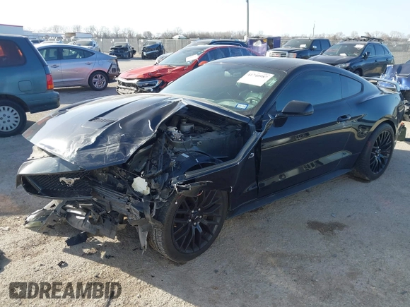 2019 Ford Mustang GT with VIN 1FA6P8CFXK5201985, listed as a IAAI auction lot 41740987 with 77,500 mi miles. Bid and sale history available at carsss.com. Image 17.