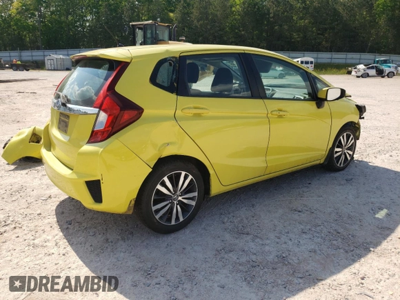 2015 Honda Fit EX with VIN 3HGGK5G88FM725581, listed as a Copart auction lot 55156905 with 63,680 mi miles and Salvage title. Bid and sale history available at DreamBid. Image 3.