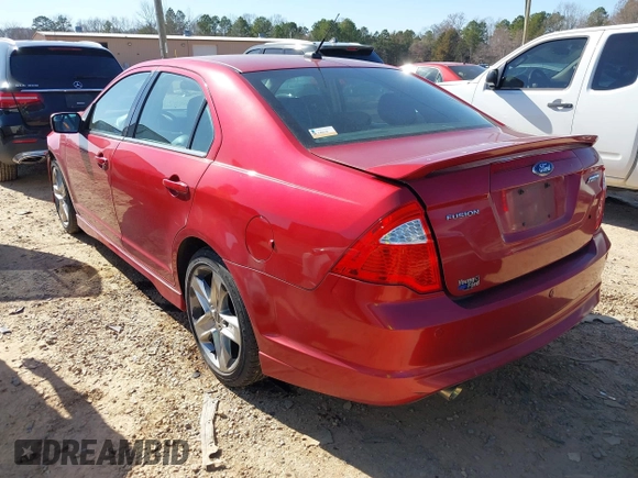 2011 Ford Fusion SPORT with VIN 3FAHP0KCXBR206585, listed as a IAAI auction lot 41779683 with 171,958 mi miles. Bid and sale history available at carsss.com. Image 3.