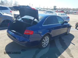 2013 Audi A4 Premium with VIN WAUAFAFL8DN049558, listed as a IAAI auction lot 41958979 with 136,543 mi miles. Bid and sale history available at carsss.com. Image 4.