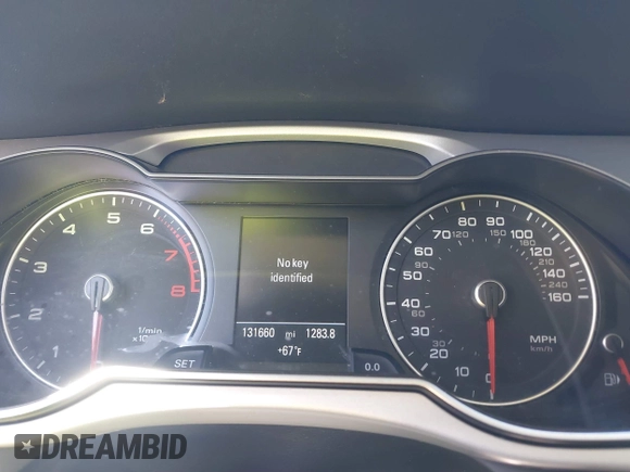 2016 Audi A4 Premium with VIN WAUAFAFLXGA012927, listed as a IAAI auction lot 41801153 with 131,660 mi miles. Bid and sale history available at carsss.com. Image 7.