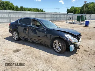 2015 Infiniti Q40 with VIN JN1CV6AR9FM651484, listed as a Copart auction lot 62638634 with 0 mi miles and Salvage Title. Bid and sale history available at carsss.com. Image 4.
