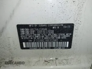 2024 Subaru Impreza z VIN JF1GUABC1R8302840, wystawiony jako IAAI lot #42037814 z przebiegiem 10 068 mil mil oraz . Historia ofert i sprzedaży dostępna na DreamBid. Obrazek 9.