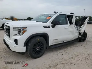 2021 GMC Sierra 1500 Elevation with VIN 3GTU9CED2MG155851, listed as a Copart auction lot 55025135 with 81,990 mi miles and Salvage Title. Bid and sale history available at DreamBid. Image 1.