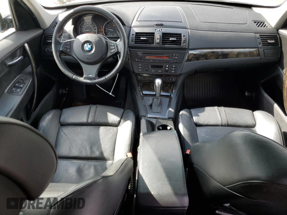 2008 BMW X3 3.0si with VIN WBXPC93448WJ05824, listed as a Copart auction lot 51769025 with 111,121 mi miles and Salvage Title. Bid and sale history available at carsss.com. Image 8.