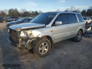 2006 Honda Pilot EX-L with RES with VIN 5FNYF28606B011872, listed as a Copart auction lot 86314434 with 258,191 mi miles and Salvage Title. Bid and sale history available at carsss.com. Image 1.