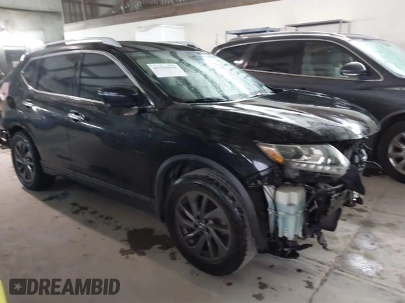 2016 Nissan Rogue SL with VIN 5N1AT2MT5GC871234, listed as a IAAI auction lot 41756018 with 102,295 mi miles. Bid and sale history available at carsss.com. Image 1.