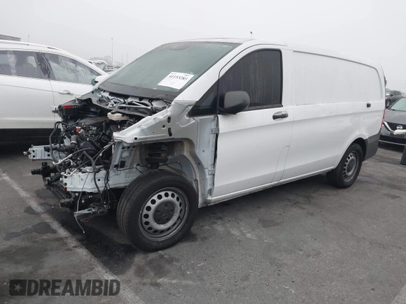 2023 Mercedes-Benz Metris Cargo with VIN W1YV0BEY5P4340906, listed as a IAAI auction lot 41153285 with 7,637 mi miles and . Bid and sale history available at DreamBid. Image 2.