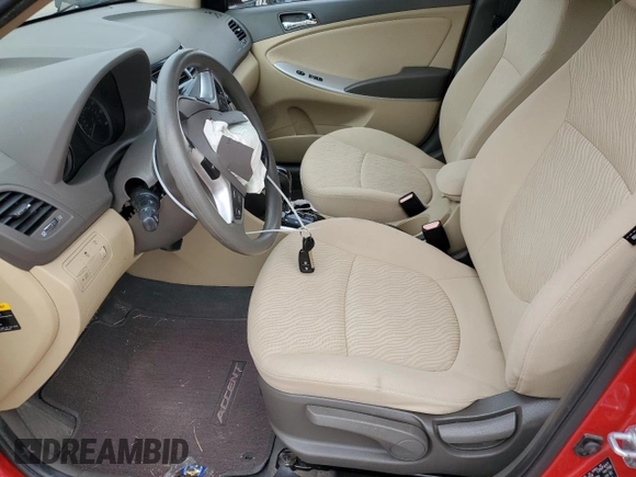2013 Hyundai Accent GLS with VIN KMHCU4AE4DU451767, listed as a Copart auction lot 43948285 with 40,878 mi miles and Salvage Title. Bid and sale history available at DreamBid. Image 7.