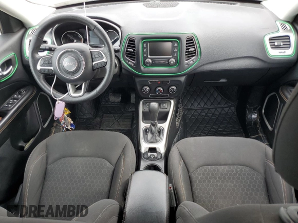 2018 Jeep Compass Sport z VIN 3C4NJCAB3JT123431, wystawiony jako Copart lot #63045144 z przebiegiem 118 849 mil mil oraz Szkoda całkowita • Salvage title. Historia ofert i sprzedaży dostępna na DreamBid. Obrazek 8.