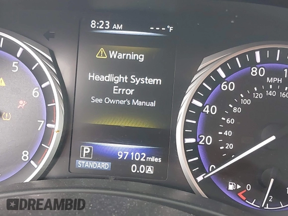 2017 Infiniti Q50 2.0t with VIN JN1CV7AP7HM642242, listed as a IAAI auction lot 41622492 with 97,102 mi miles. Bid and sale history available at carsss.com. Image 7.