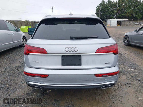 2022 Audi Q5 S line Premium Plus with VIN WA1EAAFY7N2002131, listed as a IAAI auction lot 42496307 with 25,840 mi miles and . Bid and sale history available at DreamBid. Image 16.