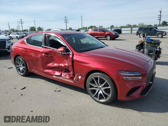 2023 Genesis G70 2.0T with VIN KMTG34TAXPU123732, listed as a Copart auction lot 56509935 with 39,333 mi miles and Salvage title. Bid and sale history available at DreamBid. Image 4.
