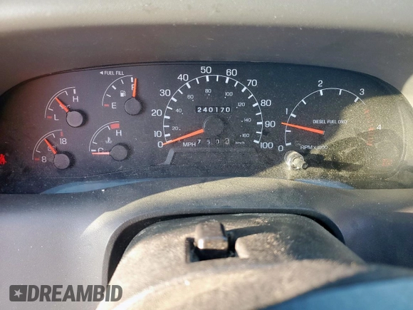1999 Ford F-350 XL with VIN 1FTSW30F4XEB76477, listed as a Copart auction lot 56373415 with 240,170 mi miles and Salvage title. Bid and sale history available at DreamBid. Image 9.