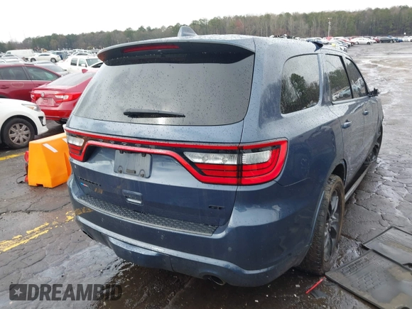 2021 Dodge Durango GT Plus with VIN 1C4RDHDG9MC639905, listed as a IAAI auction lot 41743821 with 102,328 mi miles and . Bid and sale history available at DreamBid. Image 4.