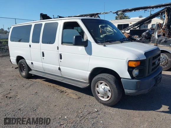 2012 Ford Econoline Passenger XL with VIN 1FMNE1BW0CDA55894, listed as a IAAI auction lot 41676338 with 159,453 mi miles and . Bid and sale history available at DreamBid. Image 1.