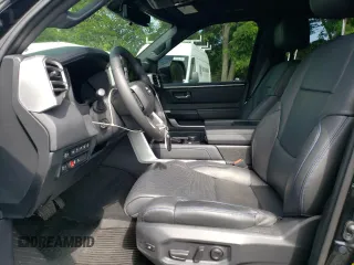 2023 Toyota Tundra Platinum with VIN 5TFNA5EC3PX017198, listed as a Copart auction lot 62857595 with 16,571 mi miles and Salvage title. Bid and sale history available at DreamBid. Image 7.