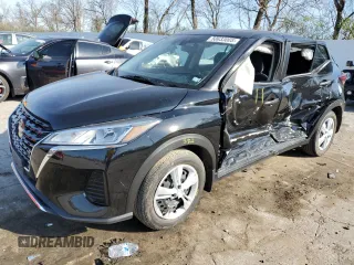 2022 Nissan Kicks S with VIN 3N1CP5BV7NL496197, listed as a Copart auction lot 50633005 with 31,517 mi miles and Salvage Title. Bid and sale history available at carsss.com. Image 1.