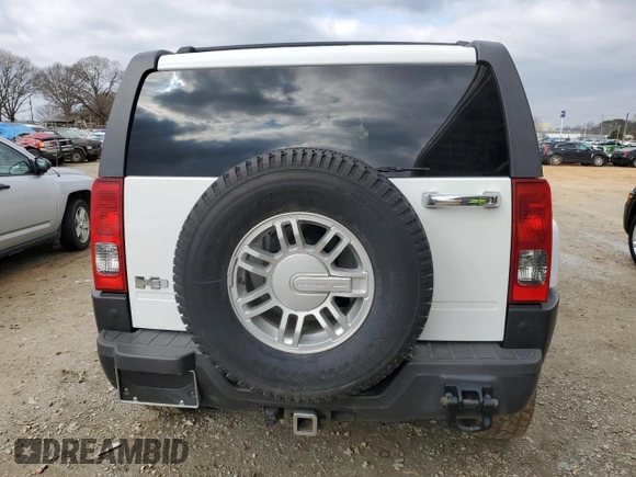 2008 Hummer H3 SUV Luxury with VIN 5GTEN13E888140825, listed as a Copart auction lot 44379165 with 125,394 mi miles and Salvage Title. Bid and sale history available at carsss.com. Image 6.