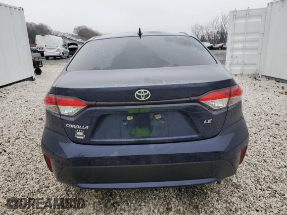 2022 Toyota Corolla LE with VIN JTDEPMAE2NJ204125, listed as a Copart auction lot 82973574 with 40,828 mi miles and Clean Title. Bid and sale history available at carsss.com. Image 6.