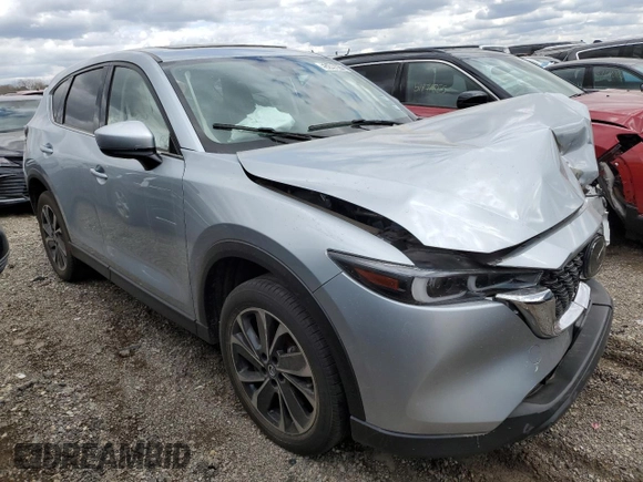 2023 Mazda CX-5 S Premium with VIN JM3KFBDM8P0203834, listed as a Copart auction lot 52496815 with 54,306 mi miles and Non Repairable. Bid and sale history available at DreamBid. Image 4.