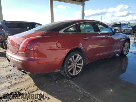 2011 Jaguar XJ with VIN SAJWA1CB4BLV07268, listed as a Copart auction lot 46994555 with 102,432 mi miles and Salvage title. Bid and sale history available at DreamBid. Image 3.