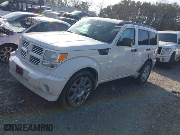 2007 Dodge Nitro R/T with VIN 1D8GU58647W656977, listed as a IAAI auction lot 41508811 with 286,570 mi miles. Bid and sale history available at carsss.com. Image 2.