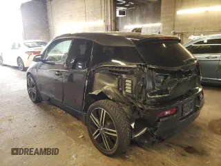 2015 BMW i3 with VIN WBY1Z4C59FV278737, listed as a Copart auction lot 55796643 with 92,584 mi miles. Bid and sale history available at carsss.com. Image 2.