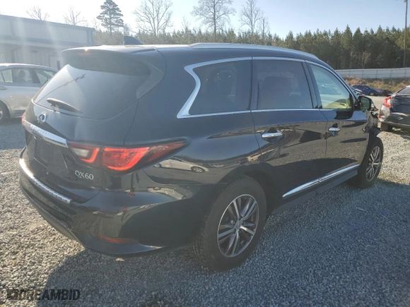 2018 Infiniti QX60 with VIN 5N1DL0MN2JC531856, listed as a Copart auction lot 49911895 with 65,405 mi miles and Salvage Title. Bid and sale history available at carsss.com. Image 3.