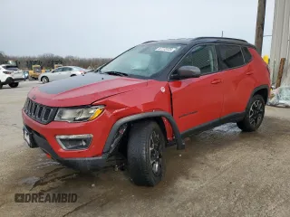 2020 Jeep Compass Trailhawk with VIN 3C4NJDDB5LT122219, listed as a Copart auction lot 47773725 with 165,376 mi miles and Salvage Title. Bid and sale history available at carsss.com. Image 1.