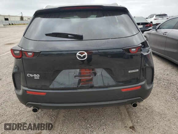 2025 Mazda CX-50 S Select with VIN 7MMVABAM6SN304276, listed as a Copart auction lot 50847305 with 17,543 mi miles and Clean Title. Bid and sale history available at DreamBid. Image 6.