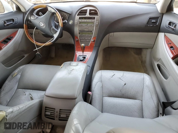 2007 Lexus ES 330 with VIN JTHBJ46G772114026, listed as a Copart auction lot 55121405 with 166,903 mi miles and Salvage Title. Bid and sale history available at DreamBid. Image 8.