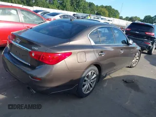 2015 Infiniti Q50 Sport with VIN JN1BV7AP0FM353969, listed as a IAAI auction lot 42735929 with 181,244 mi miles and . Bid and sale history available at DreamBid. Image 4.