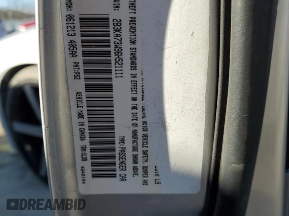 2006 Dodge Charger SRT-8 with VIN 2B3KA73W96H521111, listed as a Copart auction lot 42454845 with 146,566 mi miles and Non Repairable. Bid and sale history available at DreamBid. Image 13.