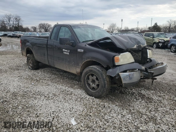 2005 Ford F-150 XL with VIN 1FTRF14W75NB06871, listed as a Copart auction lot 46495735 with 300,368 mi miles and Salvage Title. Bid and sale history available at carsss.com. Image 4.