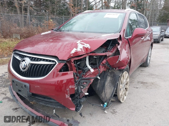 2019 Buick Envision Essence with VIN LRBFX2SA3KD042082, listed as a IAAI auction lot 40952651 with 43,998 mi miles and . Bid and sale history available at carsss.com. Image 6.