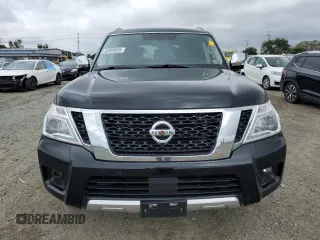 2018 Nissan Armada SL z VIN JN8AY2NC1JX502296, wystawiony jako Copart lot #53389055 z przebiegiem 129 237 mil mil oraz Czysty tytuł • Clean title. Historia ofert i sprzedaży dostępna na DreamBid. Obrazek 5.