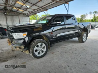 2020 Ram 1500 Big Horn z VIN 1C6SRFFTXLN305247, wystawiony jako Copart lot #58330925 z przebiegiem 54 872 mil mil oraz Czysty tytuł • Clean title. Historia ofert i sprzedaży dostępna na DreamBid. Obrazek 1.