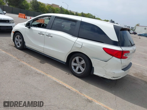 2019 Honda Odyssey EX with VIN 5FNRL6H59KB075219, listed as a IAAI auction lot 42435591 with 51,663 mi miles and . Bid and sale history available at DreamBid. Image 3.