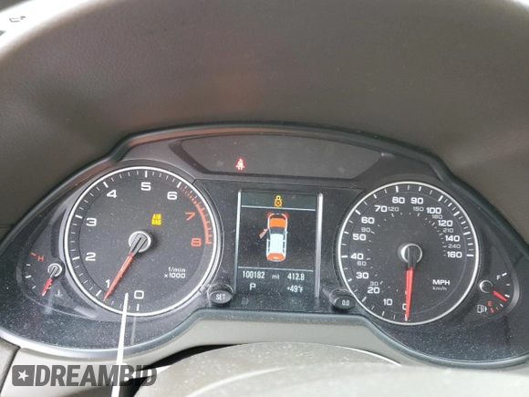 2014 Audi Q5 Premium Plus with VIN WA1LFAFP0EA003384, listed as a Copart auction lot 50144005 with 100,182 mi miles and Salvage Title. Bid and sale history available at carsss.com. Image 9.
